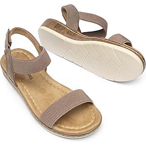 Prime Members: DREAM PAIRS Women's Low Wedge Casual Sandals (Various Colors) $14.39 + Free Shipping