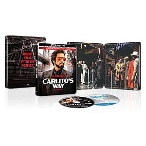Carlito's Way - Limited Edition Anniversary Steelbook (4K Ultra HD + Blu-ray + Digital) $26.81 Amazon