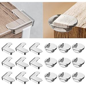 20-Pack Moonybaby Clear Corner Guards & Edge Bumpers (L-Shaped & Round) $6.49 + Free Shipping w/ Prime or on $35+