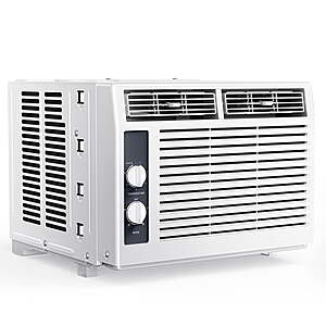 SIMZLIFE 5,000 BTU Window Air Conditioner, Cools Up To 150 Sq Ft, Knob, 2 Cooling Modes, Without Remote Control $129.99