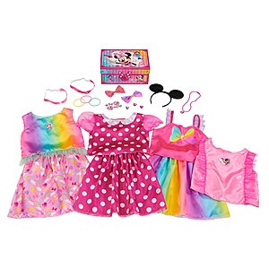 [Prime] 22-Piece Disney Kids' Junior Minnie Mouse Bowdazzling Dress-Up & Pretend Play Trunk (Size 4-6X) $6.28 + Free Shipping