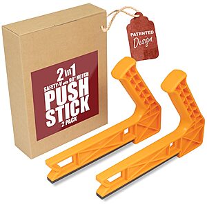 Peachtree Woodworking Supply 2 in 1 Safety-V Push Sticks for Table Saw, Band Saw, Jointer & Router Table $9.24