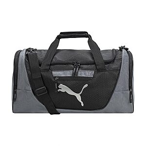 [Prime] 21" PUMA Contender Duffel Bag w/ Removable Strap and Shoe Pocket (Gray/Black)  $15.47 + Free Shipping
