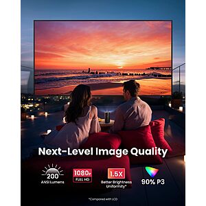 NEBULA Capsule 3 GTV Portable Mini Projector, Netflix Officially Licensed, 1080P Smart Projector with Wi-Fi, 2.5 hrs Battery, 120-Inch Display, Dolby Digital, for Any Space $339.99