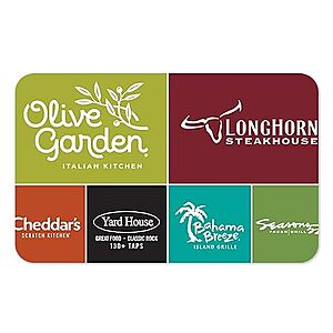 Darden Restaurants $50 eGift Card $40