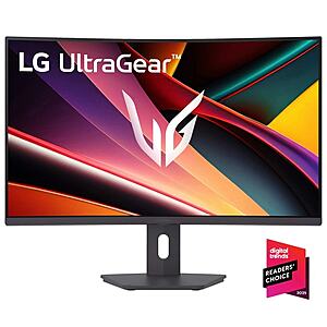 LG 32 Inch UltraGear™ QHD 1440p 180Hz 1ms AMD FreeSync™ HDR10 Curved Gaming Monitor at LG.COM $199.99