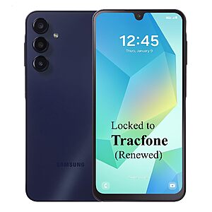 Samsung Galaxy A16 5G Renewed Smartphone + 1 Year Tracfone Service $40