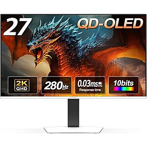 [Prime] $349.99* | 27" INNOCN QD-OLED QHD 1440p 280Hz Gaming Monitor at Amazon