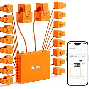 [Prime] $156.73* | Refoss Smart Home Wi-Fi/Bluetooth Energy Monitor System w/ 16x 60A Circuit Sensors at Amazon