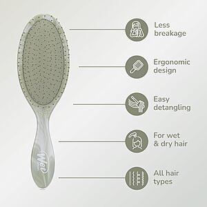 Wet Brush Original Detangler Hair Brush, Green (Watercolor Waves) $5.39 + Free S&H w/ Prime or $35+