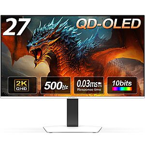 INNOCN 27" OLED 2K QHD 2560 x 1440p 500Hz Gaming Console  Monitor $599.99 + Free Shipping