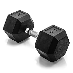 $50.99: CAP Barbell Coated Hex Dumbbell Weight - Single (10-120 lbs)