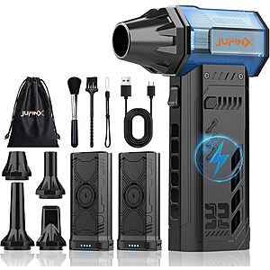 [Prime] JUFINX x301MAX Electric Compressed Air Duster w/ 2 Replaceable Batteries $54.99 + Free Shipping