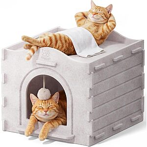 Prime: Apasiri Scratch Resistant Indoor Cat Houses (various) from $8.49 + Free Shipping