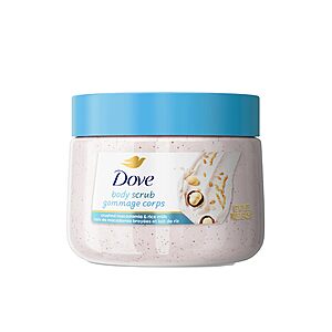 Dove Scrub Macadamia Rice Milk Body Scrub 15 oz $5.39
