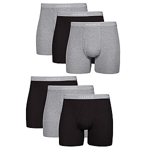 $12.30: Hanes Men's Underwear Boxer Briefs Pack, Cool & Breathable Cotton