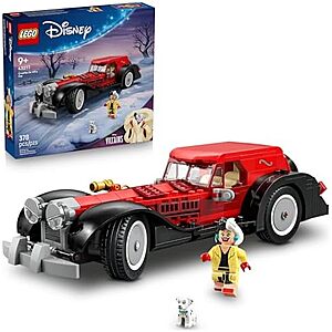 [Prime] $34.99 | 378-Piece LEGO Disney: One Hundred and One Dalmatians - Cruella De Vil's Car (43277, 2025) at Amazon