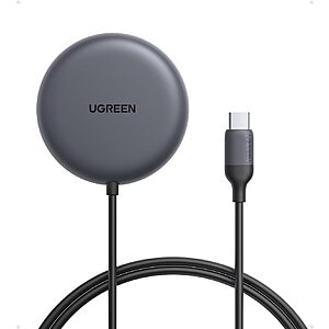 [Prime] UGREEN Qi2 Certified 25W Magnetic Wireless Charging Pad w/ 5' Cable (Black) $24.69 + Free Shipping