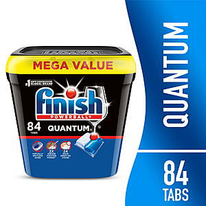 84-Count Finish Quantum Dishwasher Pods $15.24 + $2 Walmart Cash + Free Shipping w/ Walmart+ or on $35+