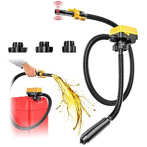 Prime Members: Ecarke 3.2 GPM Cordless Fuel Transfer Pump with Auto-Stop, Portable Gas Pump Compatible with DeWalt 20V & Milwaukee 18V Battery $44.40
