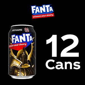 $5.97 get $3 Walmart Cash LIMIT 5 PICK UP: Fanta Crimson Sour Cherry Soda Pop Fridge Pack Cans, 12 fl oz, 12 Pack