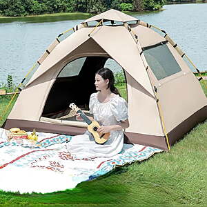 WALMART Mapskey 2 Person Instant Pop Up Camping Tent w/ Screen Porch $35 + Free S&H