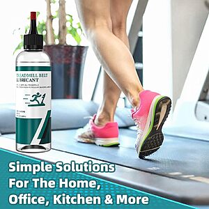 Treadmill Belt Lubricant, 100% Silicone Treadmill Lube High-Temperature Resistant Stable Lubricant, with Application Tubes and Precision Screw Caps 500cs, 4.2 Ounce $7.03