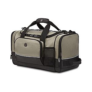 SwissGear Apex Duffle Bag for Travel and Gym with Bungee-Cord System - Pewter Dobby - $19.99