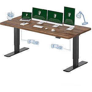 79" x 32" FLEXISPOT Dual Motor Electric Standing Desk (Black Walnut) $250.32 + Free Shipping