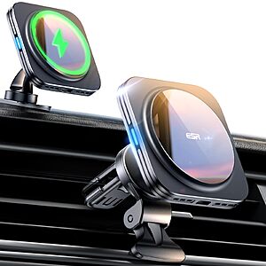 Prime Members: ESR 15W MagSafe Car Mount Charger Wireless Phone Holder Mount $9.87 + Free Shipping