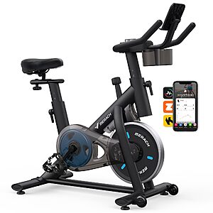Merach Magnetic Friction Exercise Bike w/ App $130 + Free S/H