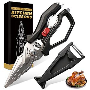 Finenut Heavy Duty Kitchen Scissors w/ Peeler Sheath $8.99 + Free Shipping w/ Prime or on $35+