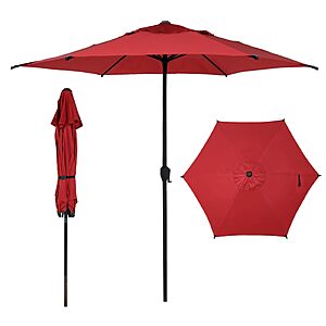 [Prime] 9Ft 6-Ribs Abba Patio Outdoor Umbrella w/ Push Button Tilt & Crank $21.84 + Free Shipping