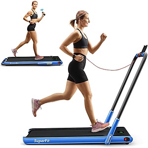 2-in-1 2.25HP Folding Treadmill w/ App, Remote Control, & LED Display $96 + Free Shipping