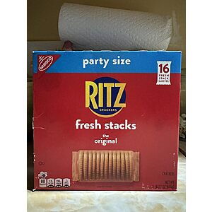Ritz, Fresh Stacks Original Crackers, Party Size, 23.7 Ounce, 16 Count~$3.89 After Coupon & S&S @ Amazon