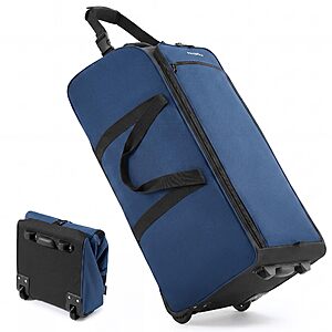 100L 30" Fanwoli Foldable Rolling Duffel Bag (2 colors) $39.99 + Free Shipping