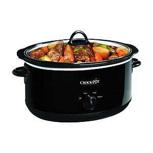 $38.49: Crock-Pot 8-Quart Manual Slow Cooker, Removable Stoneware, Black