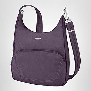 PrimeL Travelon Anti-Theft Classic Essential Messenger Bag (Purple) $27.57 + Free Shipping