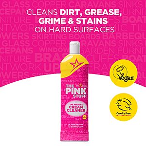 Stardrops The Pink Stuff Miracle Cream Cleaner for Stainless Steel & Multi-Purpose Surfaces – 500ml $3.05