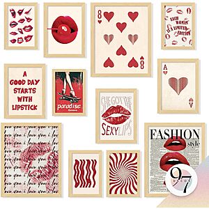 [Prime] 12-Pack 97 Decor Vintage Downtown Girl Y2K Posters Wall Art Prints (Unframed) $1.17 + Free Shipping