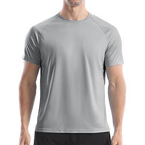 4ucycling Men's UPF 50+ Short Sleeve Rash Guard Swim Shirt (2 Colors) $4.99 + Free Shipping w/ Prime or on $35+