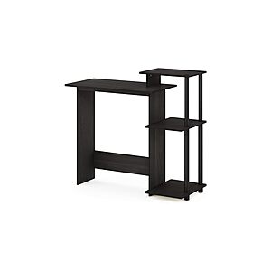 Furinno Efficient Home Laptop Computer Desk w/ Square Shelves (Espresso/Black) $20 + Free Shipping w/ Prime or $6 Fee per Order $19.99