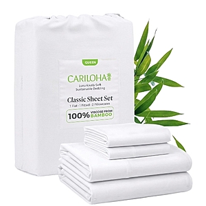 Cariloha Bamboo Classic sheets (white) $167.30