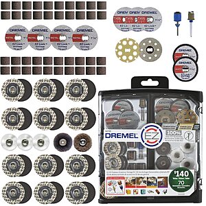 $47.49: Dremel EZ725 70-Piece All-Purpose Rotary Tool Accessory Set With Storage Kit