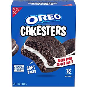5-Pack 2.02-Ounce Oreo Cakesters Soft Snack Cakes $3.11 w/ S&S + Free Shipping w/ Prime or on $35+