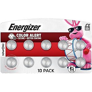 [Prime, SnS] $7.31 | 10-Pk Energizer CR2032 3V Lithium Coin Batteries at Amazon