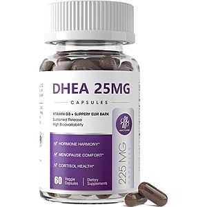 [Prime] 60-Count iMATCHME Women's DHEA 25mg Supplement w/ Vitamin D3 & Slippery Elm $6.99 w/ S&S + Free Shipping