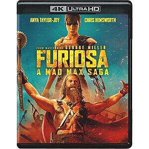 Furiosa: A Mad Max Saga (4K Ultra HD) $12.34 Amazon