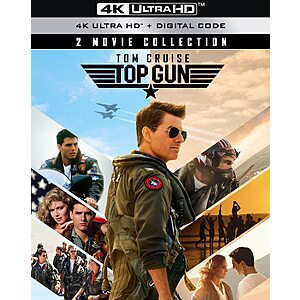 Top Gun: Maverick 2-Movie 4K Ultra HD Collection (Pack of 1) + Digital $22.31 Amazon