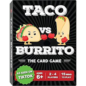 [Prime] $9.98* | Taco vs Burrito Strategic Family Friendly Card Game at Amazon